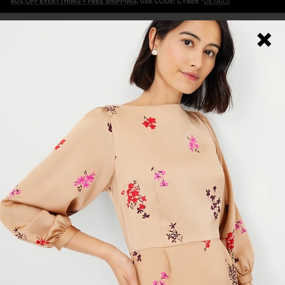 Floral Sheath Dress Ann Taylor - Picture 3 of 12